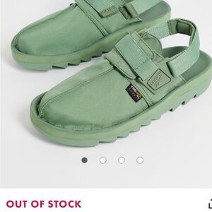 Reebok Green Beatnik cordura brand fabric Sandals/mules size 7, mint/ashen green